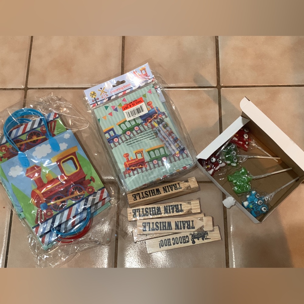 Train themed party supplies!